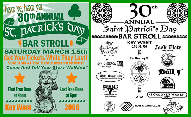 2008 St. Patrick's Day Bar Stroll T-Shirt
