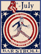 2010 4th of July Bar Stroll tee-shirt