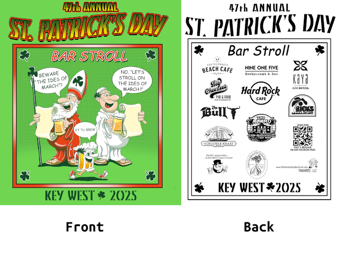 2025 St. Patrick's Day Bar Stroll T-Shirt